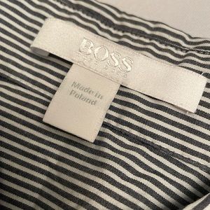 Hugo Boss women’s short-sleeve striped blouse, size 2
